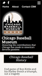 Mobile Screenshot of chicagobaseballmuseum.org