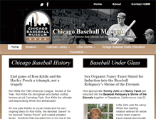 Tablet Screenshot of chicagobaseballmuseum.org